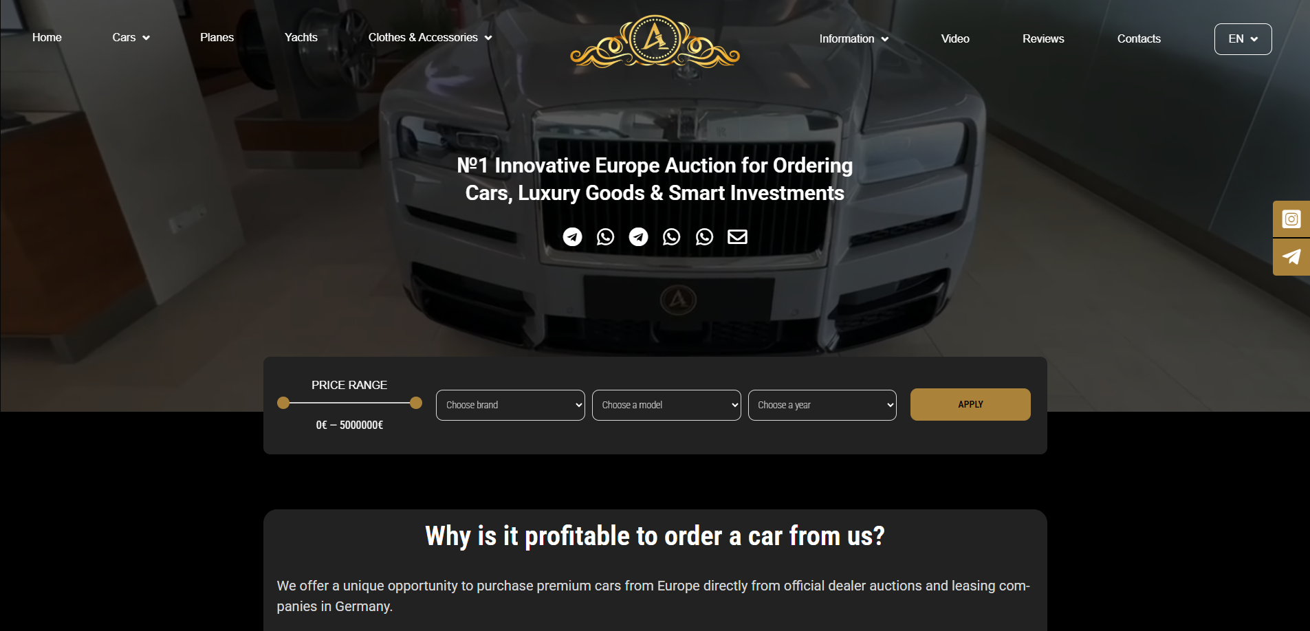 #1 European Next-Generation Platform for Acquiring Vehicles, Luxury Goods, and Income-Generating Assets